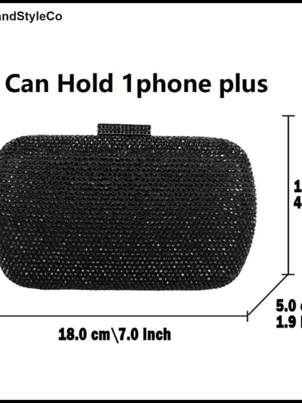 Crystal Rhinestone Evening Clutch Satin Metal Frame Push Clasp Shoulder